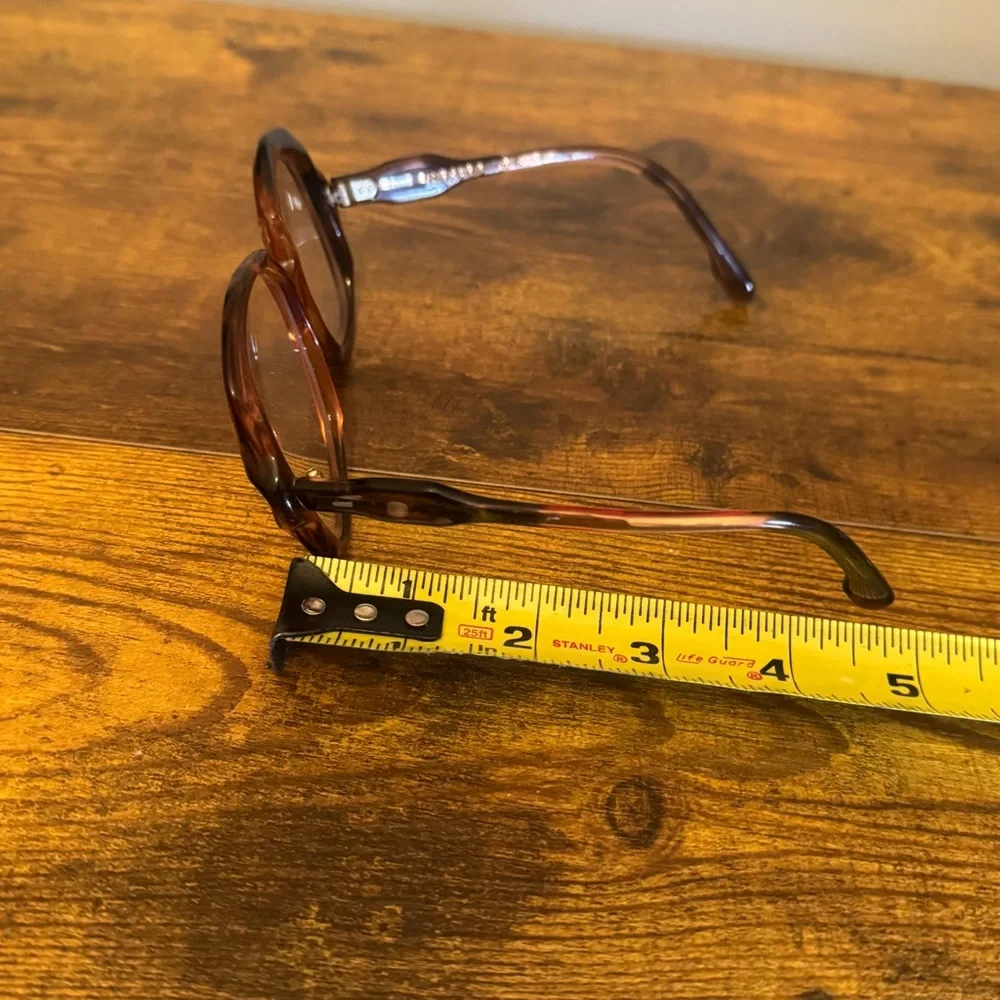 CARITA‎ Paris Lana Vintage French Eyeglass Frames Plum Brown Oversized